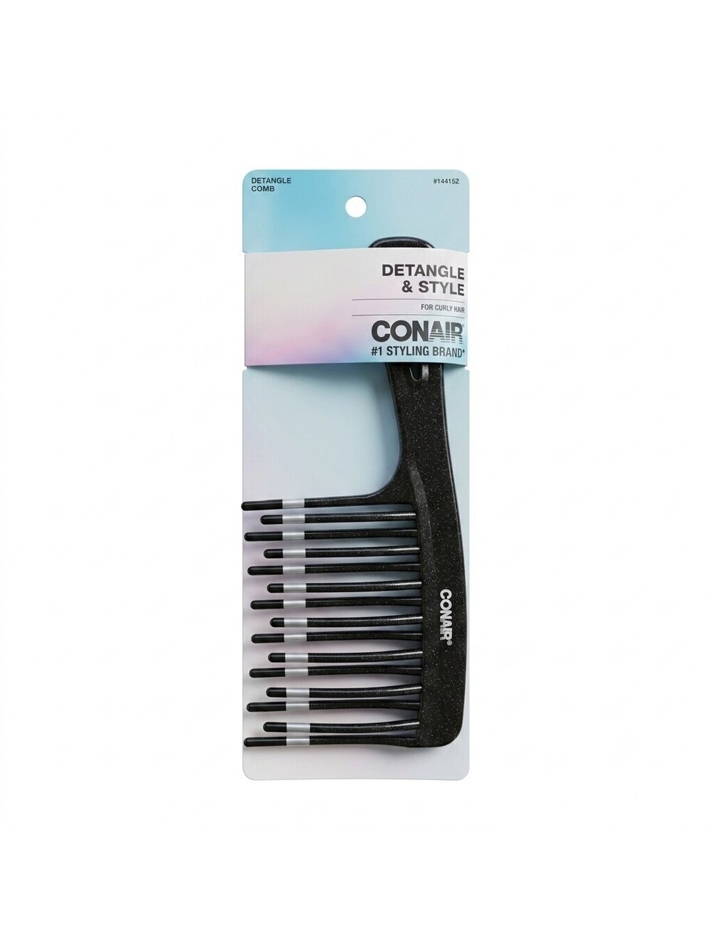 Conair Styling Essentials Detangling Comb, Style & Detangle BLACK  #14415Z❤